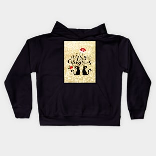 Merry Glittering Christmas Kids Hoodie